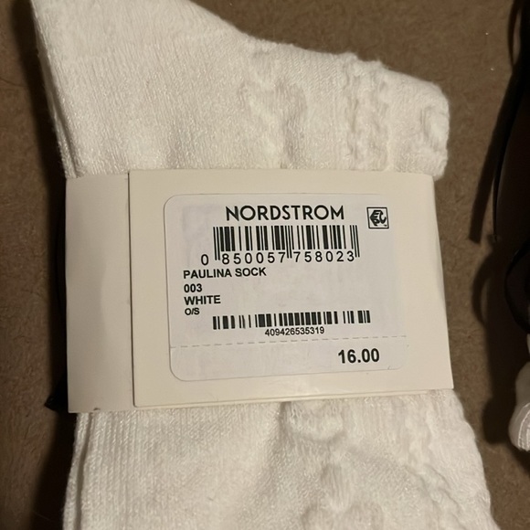 🆕 CASA CLARA Paulina Sock - White/Black - OS - 3 Pair - Picture 6 of 6